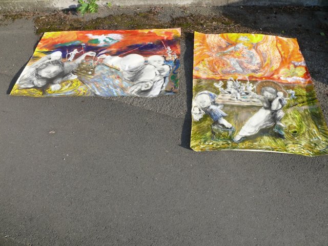 2024 connecting the field 100 x 70 cm juli 2024